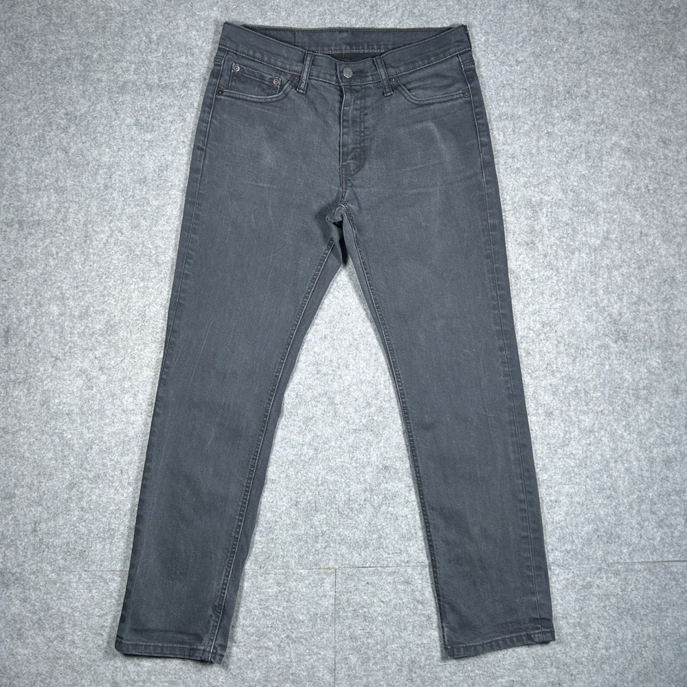 Levi's 541 Denim Jeans Mens 30x32(30x29) Grey Athletic Taper Stretch Casual